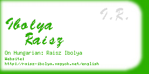 ibolya raisz business card